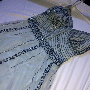 Light blue homecoming dress
